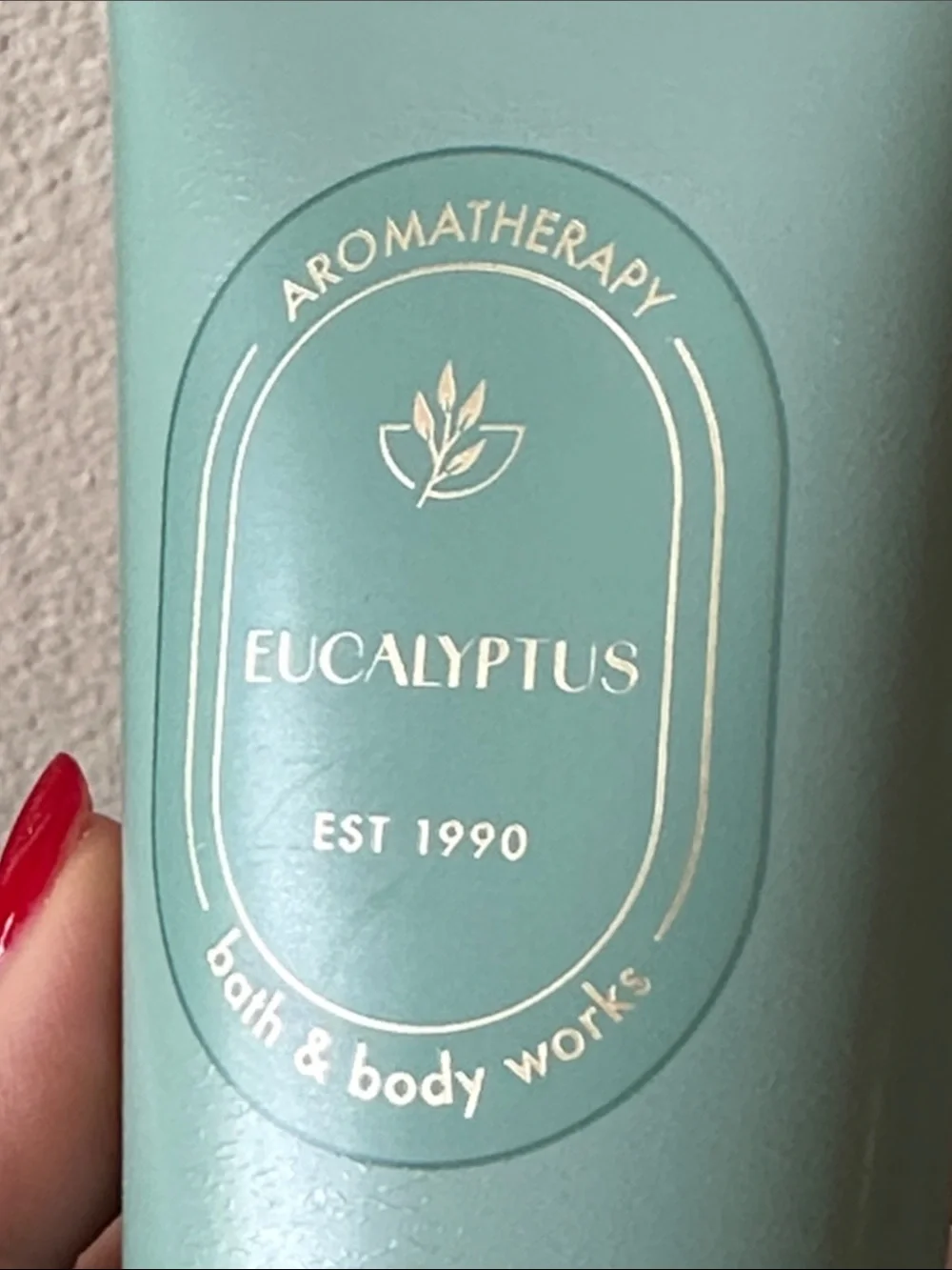 Bath & Body Works Eucalyptus Body Cream - Mint Green & Gold